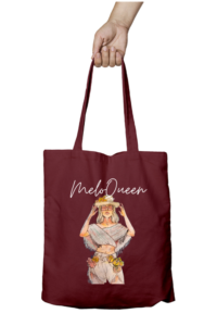 Unisex Tote Bag Zipper Black Standard MeloDrama Print