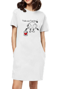 T-Shirt Dress printed design