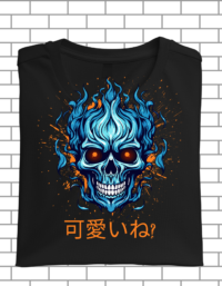 Unisex Oversized Classic Tshirt Japanese Anime skull